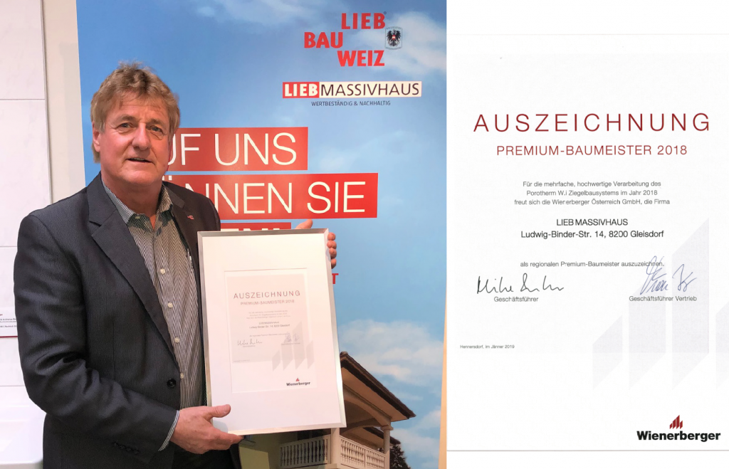 Auszeichnung von Wienerberger
